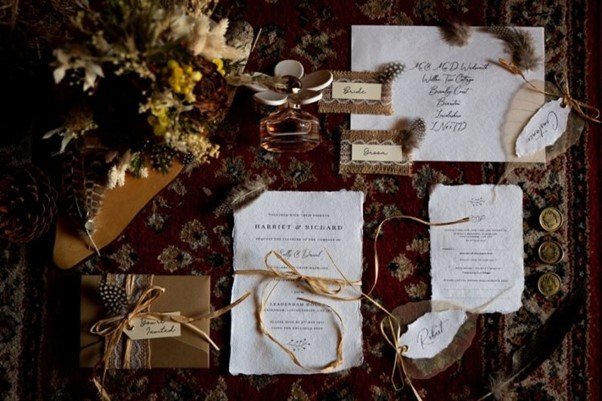 Eco wedding stationery